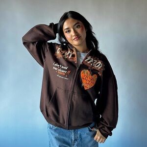 Taylor Swift Evermore Zip-Up Hoodie